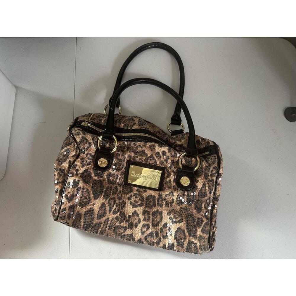 Vintage Betsyville Y2k Cheetah Print Purse with Gold accents